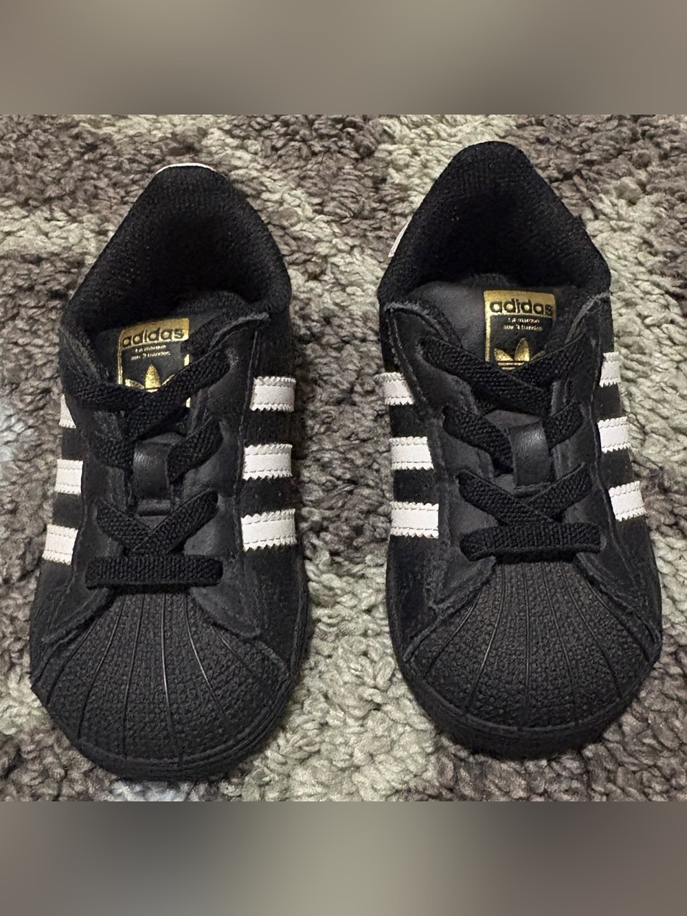 adidas Kids Black & White Shoes